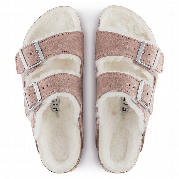 Birkenstock Arizona Shearling Pink ���������� ������� ����� ���� 