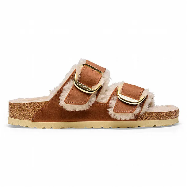 ����� ���� ��������� ������� ��� � Birkenstock Arizona Big Buckle Teddy Eggshell