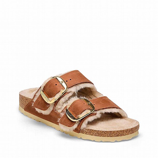 ����� ���� ��������� ������� ��� � Birkenstock Arizona Big Buckle Teddy Eggshell