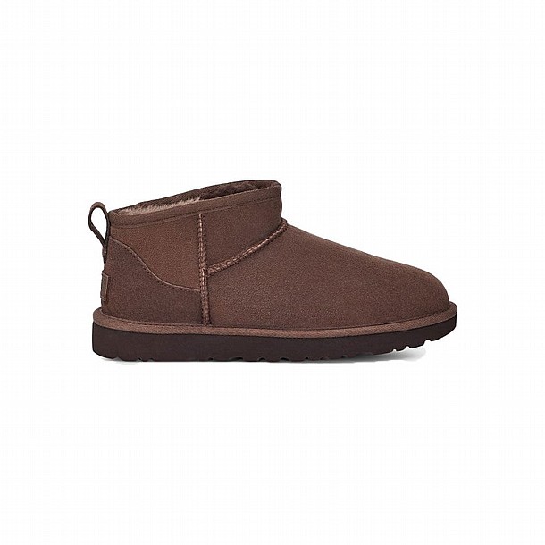 ���� ���� UGG Classic Ultra Mini boots in chocolate ������ ���� ������ ��� ��� ������