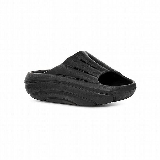 UGG FOAMO SLIDE BLACK ����� ���� ����