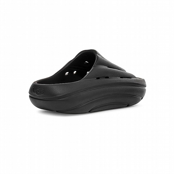 UGG FOAMO SLIDE BLACK ����� ���� ����