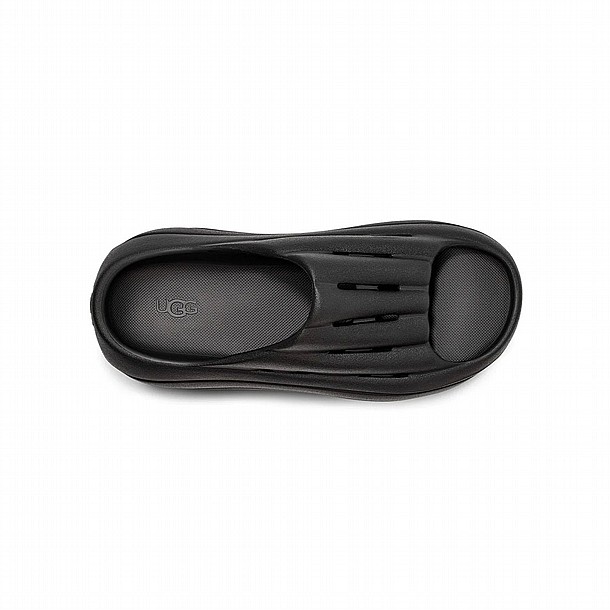 UGG FOAMO SLIDE BLACK ����� ���� ����