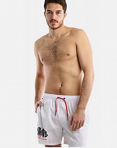 REPALY SWIM Shorts- שורט לים הדפס תמונה צד ימין , קשירת שרוך אדום בקו המותן. REPALY SWIM Shorts- שורט לים הדפס תמונה צד ימין , קשירת שרוך אדום בקו המותן.