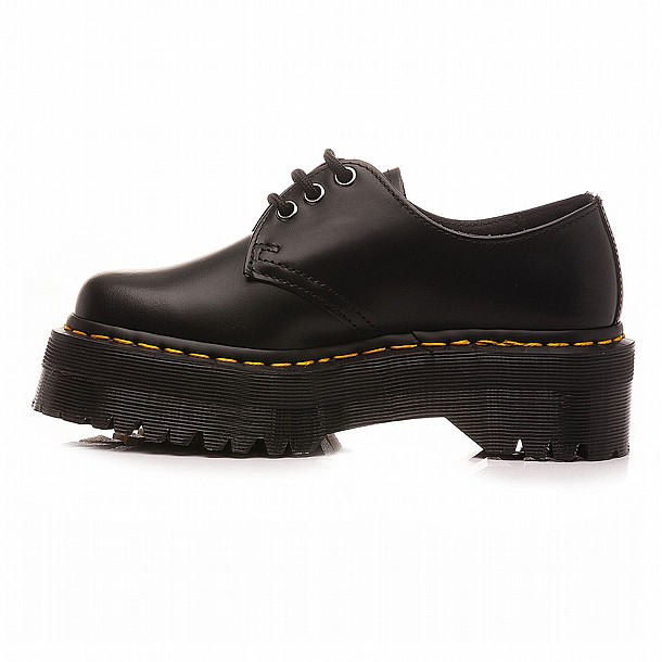 ���� ��� ������ ������� - Dr. Martens 1461 Quad 3 Eye Shoe Polished Smooth Black