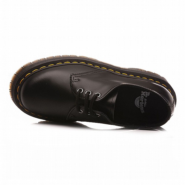 ���� ��� ������ ������� - Dr. Martens 1461 Quad 3 Eye Shoe Polished Smooth Black
