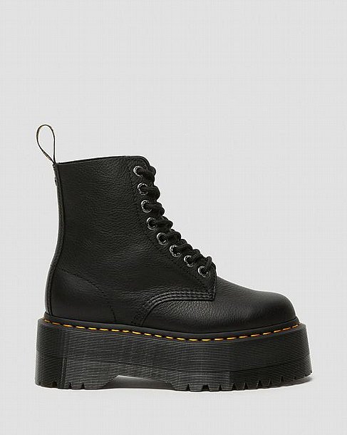 DR. MARTENS Max Leather Platform Boots �"� ������ ���� ����