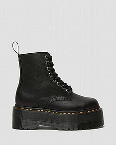 DR. MARTENS Max Leather Platform Boots ד"ר מרטינס פסקל שחור DR. MARTENS Max Leather Platform Boots ד"ר מרטינס פסקל שחור