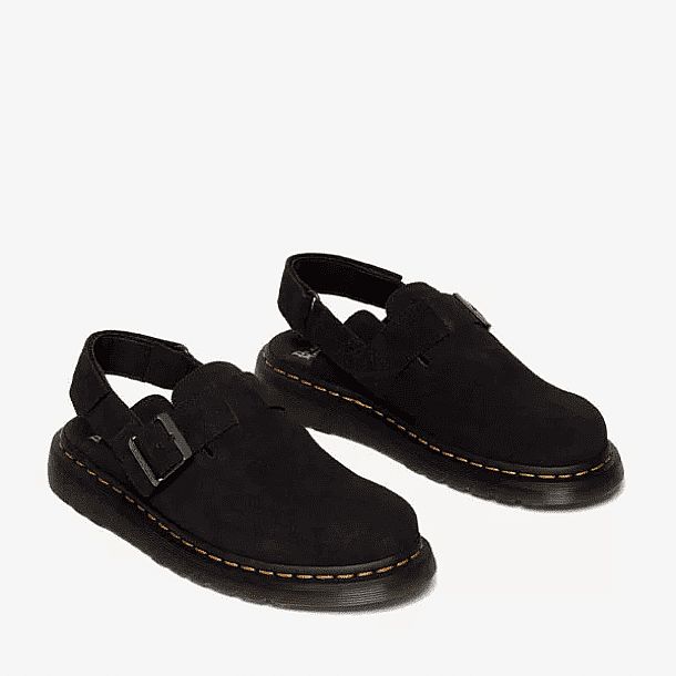 ���� �"� ������ ���� ���� � Dr. Martens Black Jorge II Suede Slingback Mules