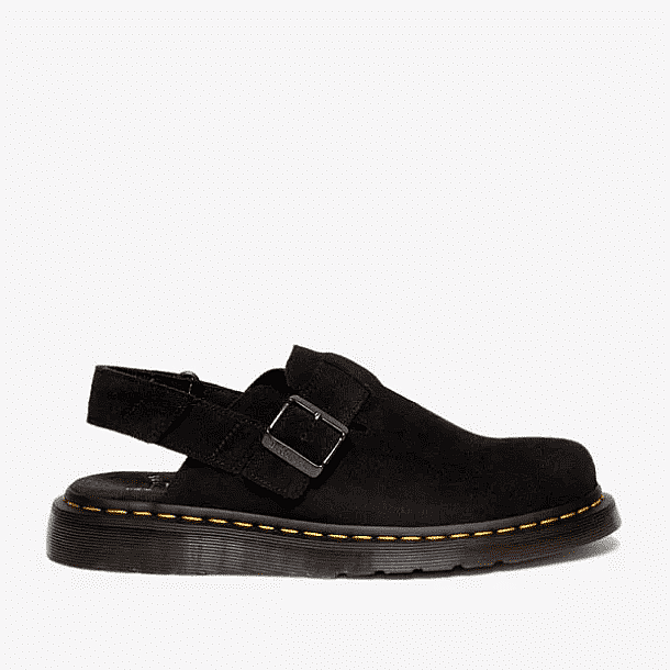 ���� �"� ������ ���� ���� � Dr. Martens Black Jorge II Suede Slingback Mules