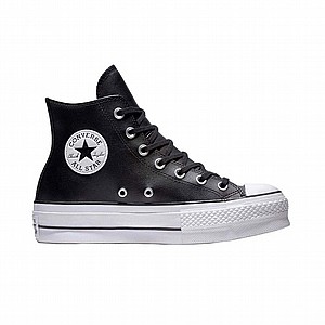 Converse Chuck Taylor All Star Hi Leather - נעלי קונברס עור שחור Converse Chuck Taylor All Star Hi Leather - נעלי קונברס עור שחור