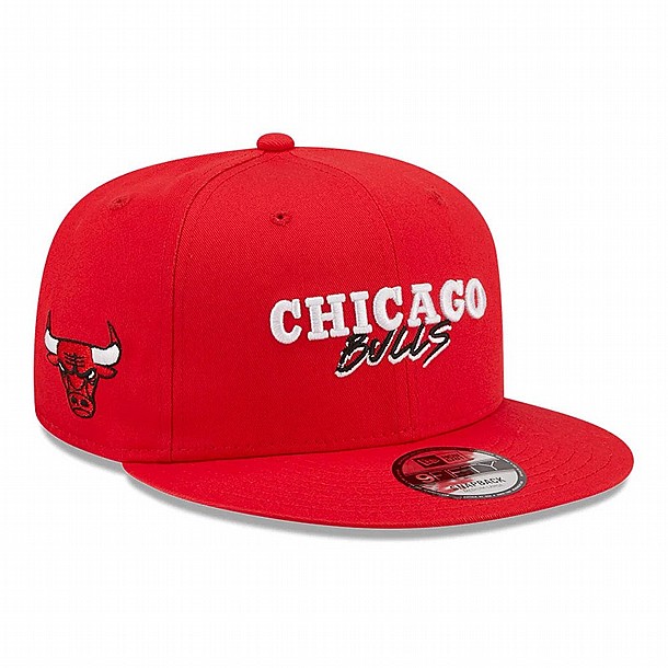 Chicago Bulls Script Logo Red 9FIFTY Snapback Cap -��� ���  ���� ������ ����