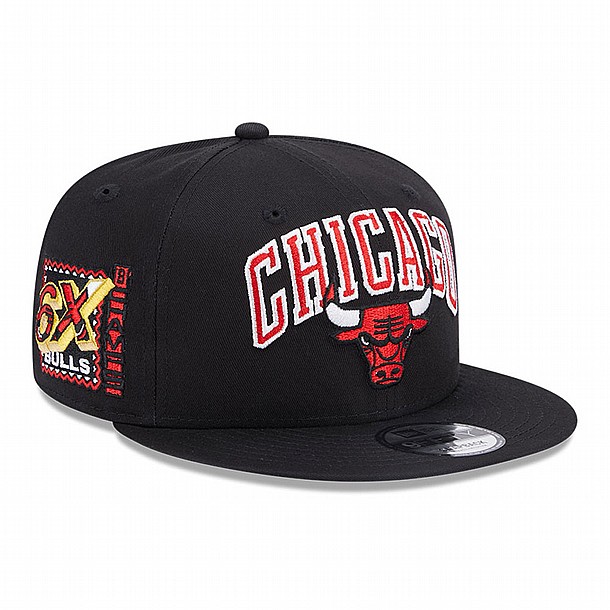 New Era Chicago Bulls NBA Patch Black 9FIFTY Snapback Cap - ���� ��� ��� ������ ����