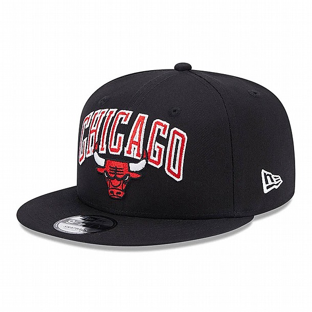 New Era Chicago Bulls NBA Patch Black 9FIFTY Snapback Cap - ���� ��� ��� ������ ����