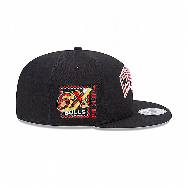 New Era Chicago Bulls NBA Patch Black 9FIFTY Snapback Cap - ���� ��� ��� ������ ����