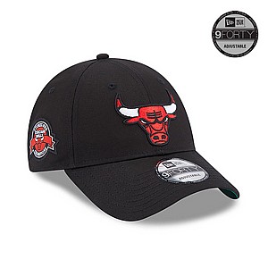 Chicago Bulls Team Side Patch Black 9FORTY Adjustable Cap - ניו ארה כובע שיקגו בולס Chicago Bulls Team Side Patch Black 9FORTY Adjustable Cap - ניו ארה כובע שיקגו בולס
