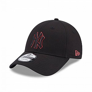 NEW ERA New York Yankees Team Outline Black 9FORTY Adjustable Cap - ניו ארה כובע אבזם ניו יורק יאנקיס שחור NEW ERA New York Yankees Team Outline Black 9FORTY Adjustable Cap - ניו ארה כובע אבזם ניו יורק יאנקיס שחור