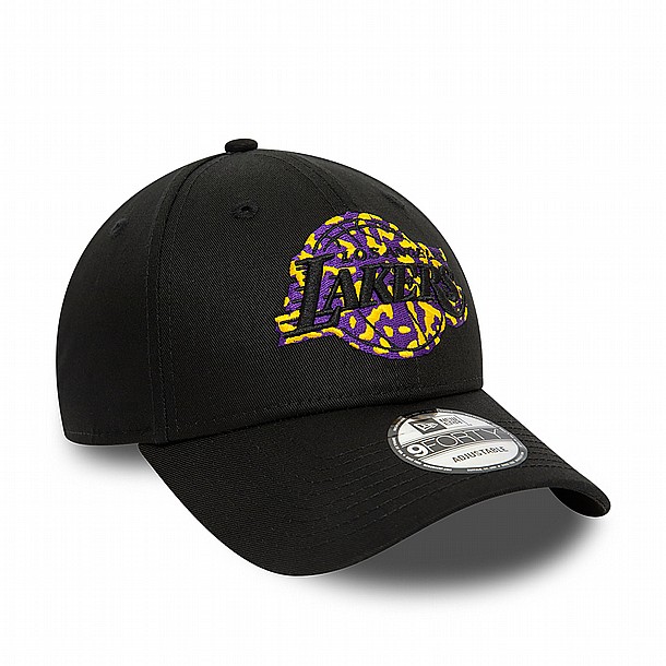 ��� ��� ���� ���� ��� ����� ������ - NEW ERA LA Lakers Seasonal Infill Black 9FORTY Adjustable Cap