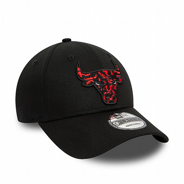 ��� ��� ���� ���� ����� ���� ���� - NEW ERA Chicago Bulls Seasonal Infill Black 9FORTY Adjustable Cap