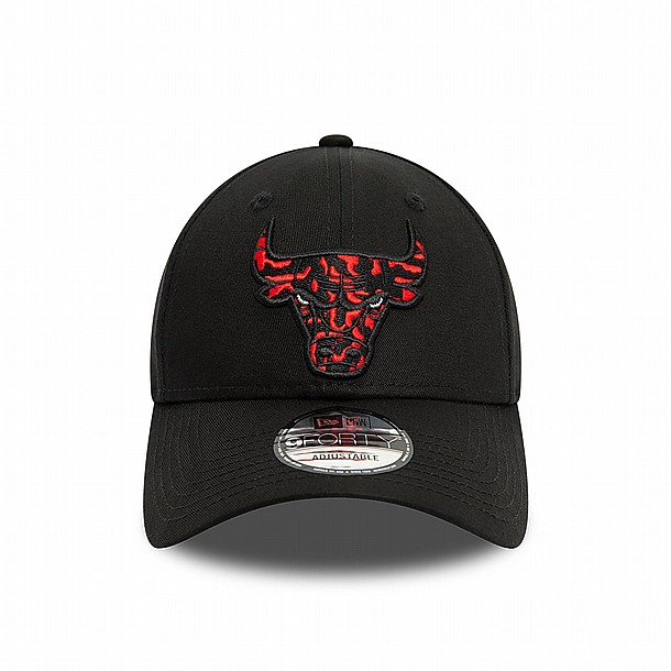 ��� ��� ���� ���� ����� ���� ���� - NEW ERA Chicago Bulls Seasonal Infill Black 9FORTY Adjustable Cap