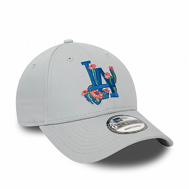 ��� ��� ���� ���� ��� ����� ������ � NEW ERA LA Dodgers Flower Icon Grey 9FORTY Adjustable Cap