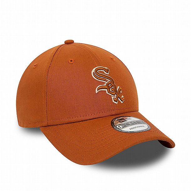 ��� ��� ���� ������ ����� ���� ���� � New Era Chicago White Sox MLB Team Outline Brown 9FORTY Adjustable Cap