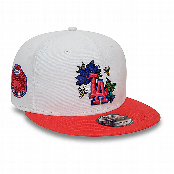 ��� ��� ���� ��� ����� ������ � NEW ERA LA Dodgers MLB Floral White 9FIFTY Snapback Cap