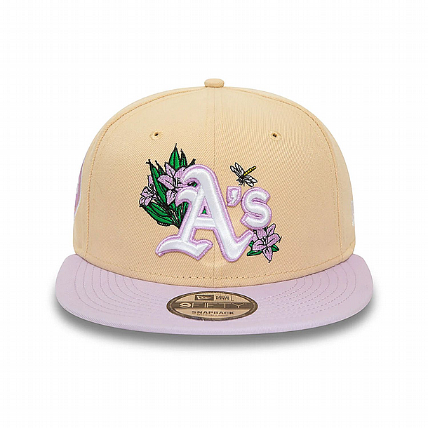 ��� ��� ���� ������ �������� � NEW ERA Oakland Athletics MLB Floral Light Beige 9FIFTY Snapback Cap