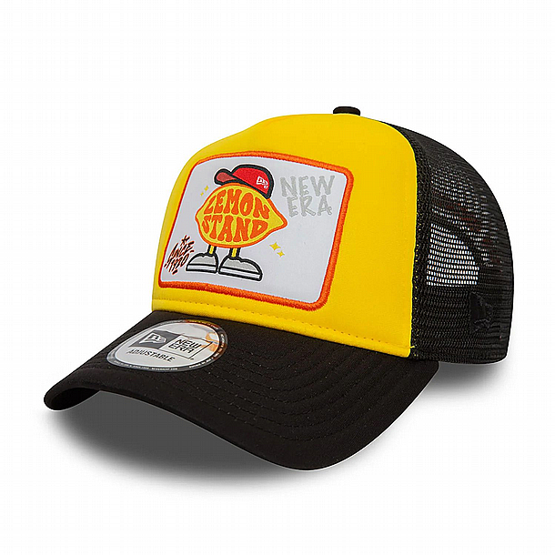 ��� ��� ���� ��� ���� ���� � NEW ERA Lemon Stand Patch Yellow A-Frame Trucker Cap