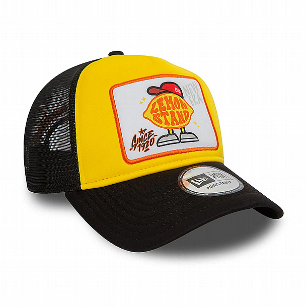 ��� ��� ���� ��� ���� ���� � NEW ERA Lemon Stand Patch Yellow A-Frame Trucker Cap