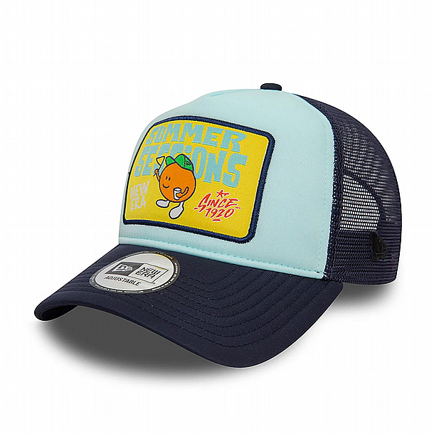 ��� ��� ���� ��� ���� ���� � NEW ERA Summer Sessions Patch Blue A-Frame Trucker Cap