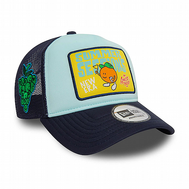 ��� ��� ���� ��� ���� ���� � NEW ERA Summer Sessions Patch Blue A-Frame Trucker Cap