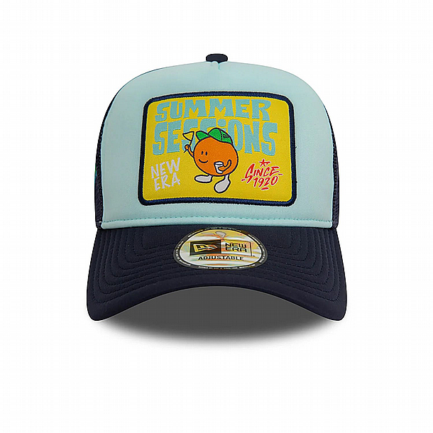 ��� ��� ���� ��� ���� ���� � NEW ERA Summer Sessions Patch Blue A-Frame Trucker Cap