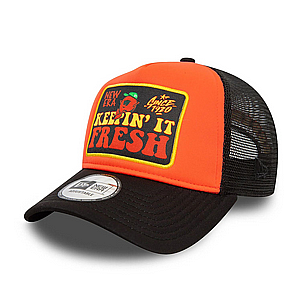 ניו ארה כובע רשת שומר טרי – NEW ERA Keepin It Fresh Patch Orange A-Frame Trucker Cap ניו ארה כובע רשת שומר טרי – NEW ERA Keepin It Fresh Patch Orange A-Frame Trucker Cap
