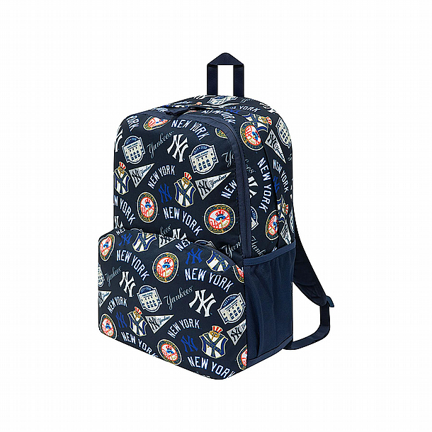 NEW ERA New York Yankees MLB All Over Print Multi Compartment Blue Stadium Backpack � ��� �� ��� ��� ��� ���� ������ ����