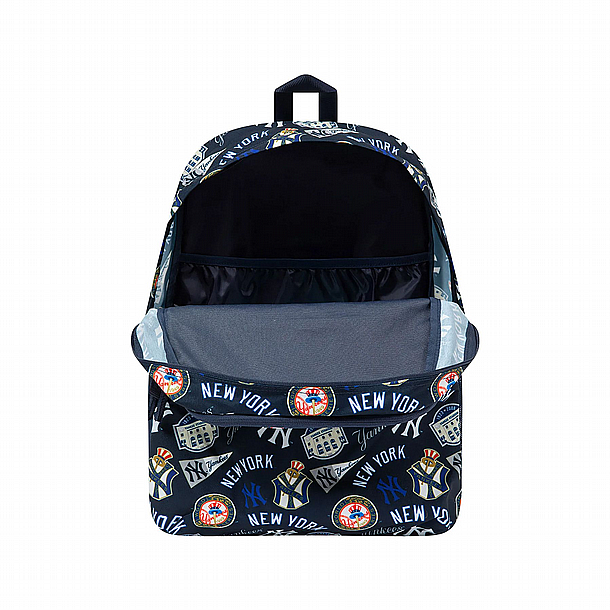 NEW ERA New York Yankees MLB All Over Print Multi Compartment Blue Stadium Backpack � ��� �� ��� ��� ��� ���� ������ ����