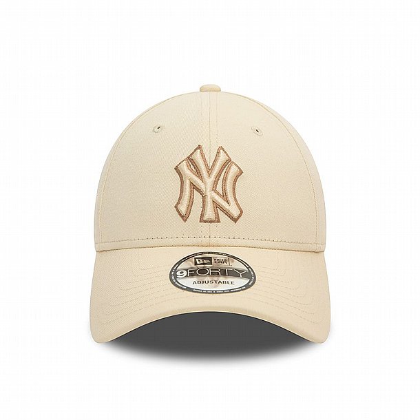 ��� ��� ���� ���� ��� ���� � NEW ERA New York Yankees Team Outline Light Beige 9FORTY Adjustable Cap