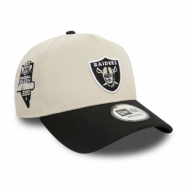 ��� ��� ���� ���� ��� ���� ����� � NEW ERA Las Vegas Raiders NFL Light Beige 9FORTY E-Frame Adjustable Cap