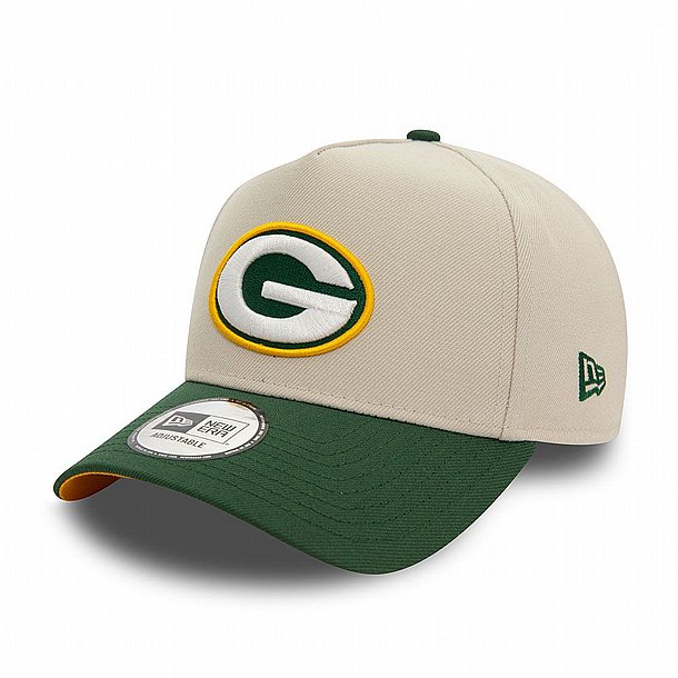 ��� ��� ���� ���� � NEW ERA Green Bay Packers NFL Light Beige 9FORTY E-Frame Adjustable Cap