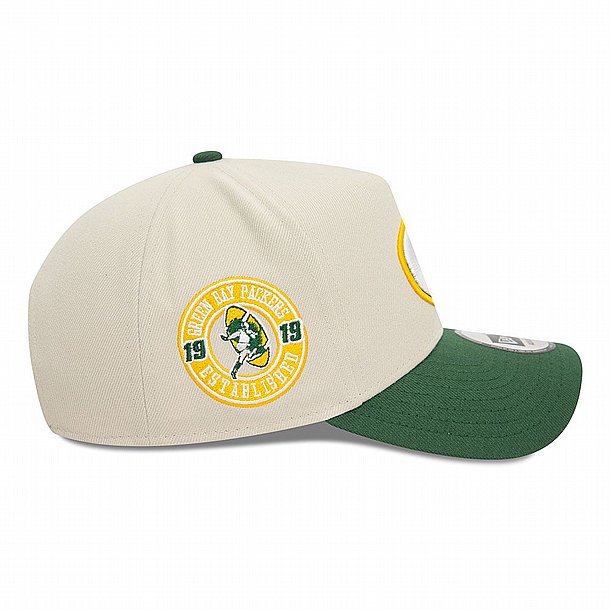 ��� ��� ���� ���� � NEW ERA Green Bay Packers NFL Light Beige 9FORTY E-Frame Adjustable Cap