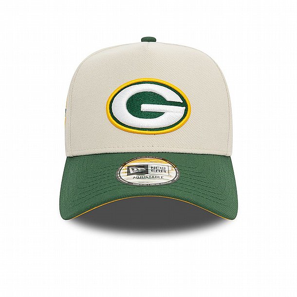 ��� ��� ���� ���� � NEW ERA Green Bay Packers NFL Light Beige 9FORTY E-Frame Adjustable Cap