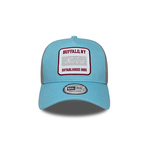 ��� ��� ���� -���� �� ���� New Era Patch Logo Trucker Pastel Blue Cap