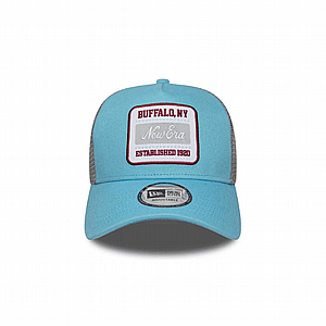 ניו ארה כובע -כובע עם לוגו New Era Patch Logo Trucker Pastel Blue Cap ניו ארה כובע -כובע עם לוגו New Era Patch Logo Trucker Pastel Blue Cap
