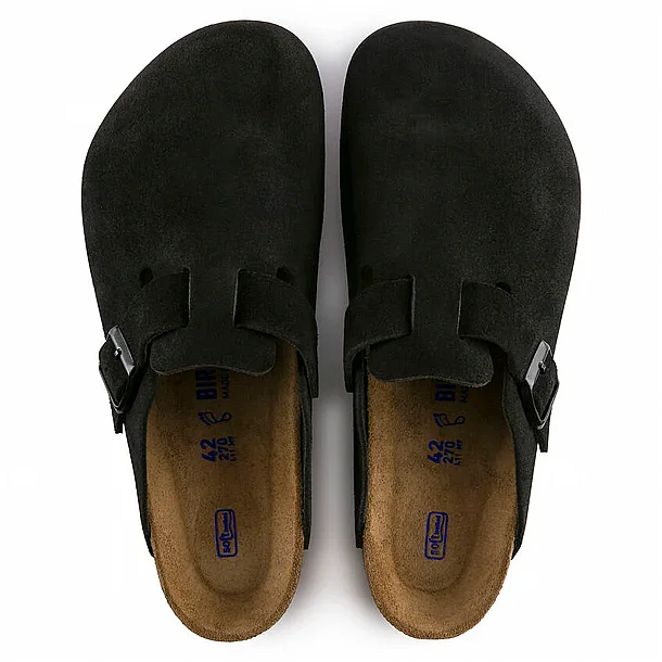 ����� ��������� ���� ������ Birkenstock Boston Eva Black Narrow