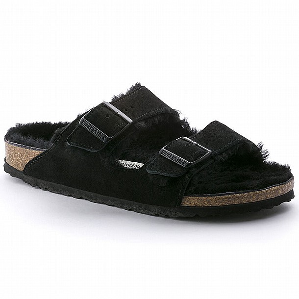 Birkenstock Arizona Shearling Black ���������� ������� ����� ����