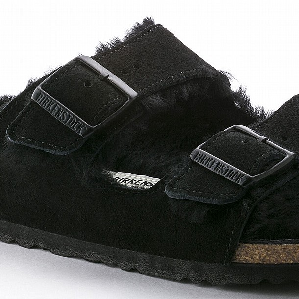 Birkenstock Arizona Shearling Black ���������� ������� ����� ����