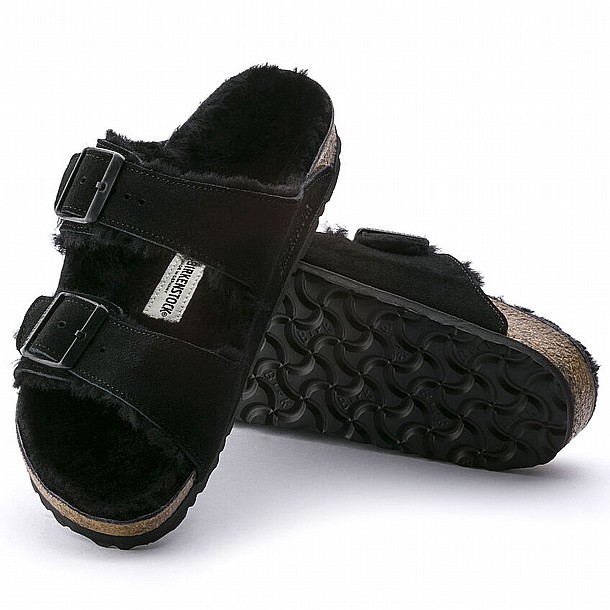 Birkenstock Arizona Shearling Black ���������� ������� ����� ����