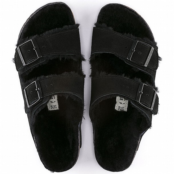 Birkenstock Arizona Shearling Black ���������� ������� ����� ����