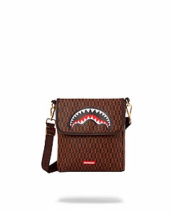 SPRAYGROUND CASHIN CHECKS CROSSOVER CLUTCH - תיק צד חום SPRAYGROUND CASHIN CHECKS CROSSOVER CLUTCH - תיק צד חום