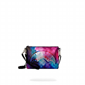 ��� �� ����������� � SPRAYGROUND METALLIC TYE DYE CHECK POUCHETTE